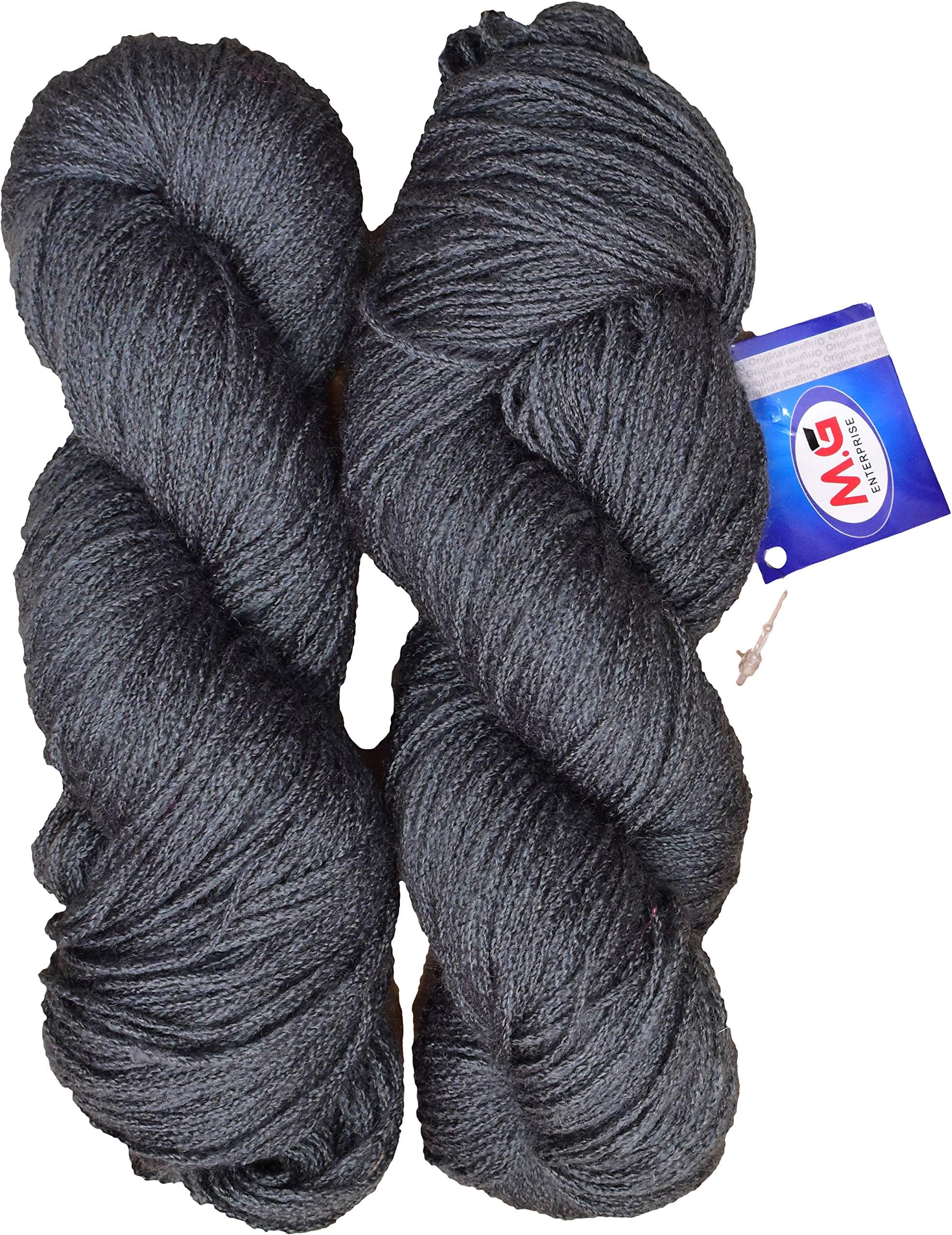 SIMI ENTERPRISEKnitting Yarn Martina Wool, Crave Wool Mouse Grey 200 gm. Best Used with Knitting Needles, Crave Wool Crochet Needles Wool Yarn for Knitting. by SIMI ENTERPRISE