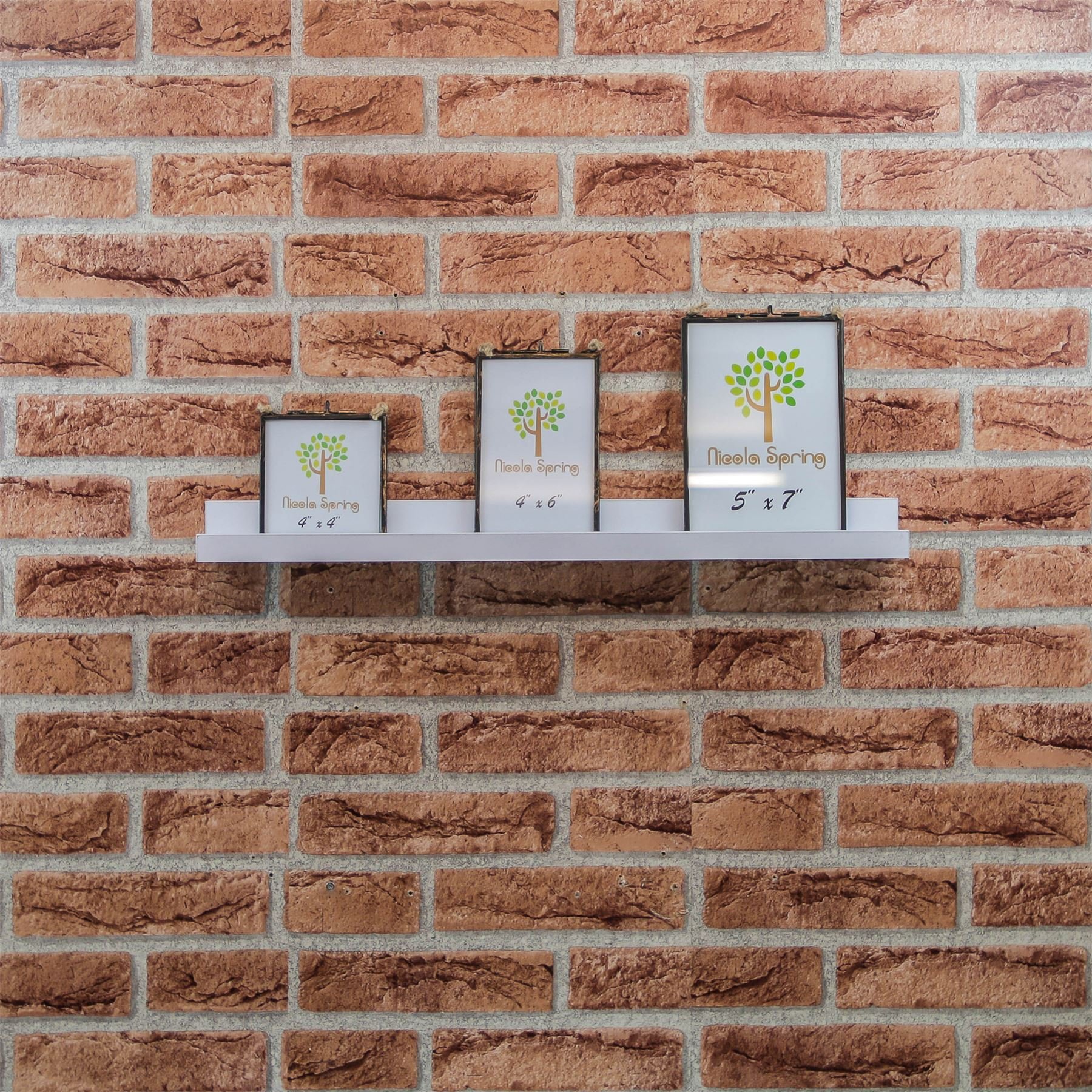 Buy Harbour Housewares 1x White 57cm Floating Picture Ledge Wall Shelf