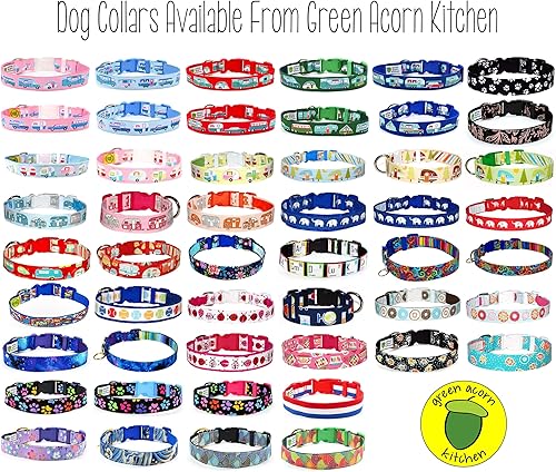 Vista 28 de RV Camping Dog Collar - Campers - Vintage Car & Trailer - Van - Fifth Wheel - Truck Camper - A-Frame - 4 Sizes - 1 Inch Wide - Handmade by Green