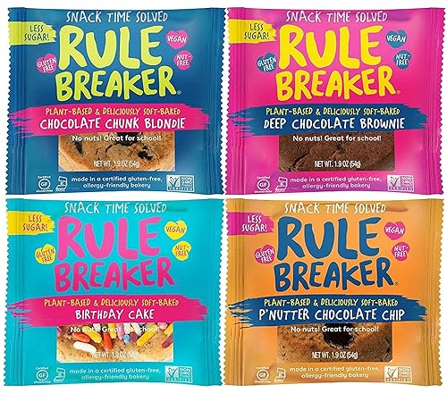 Miniatura 16 de Paquete de 24 brownie de Halloween Junior | Sin nueces, vegano, sin gluten, Top 11 sin alérgenos | Ideal para dulce o truco, fiestas, escuela,