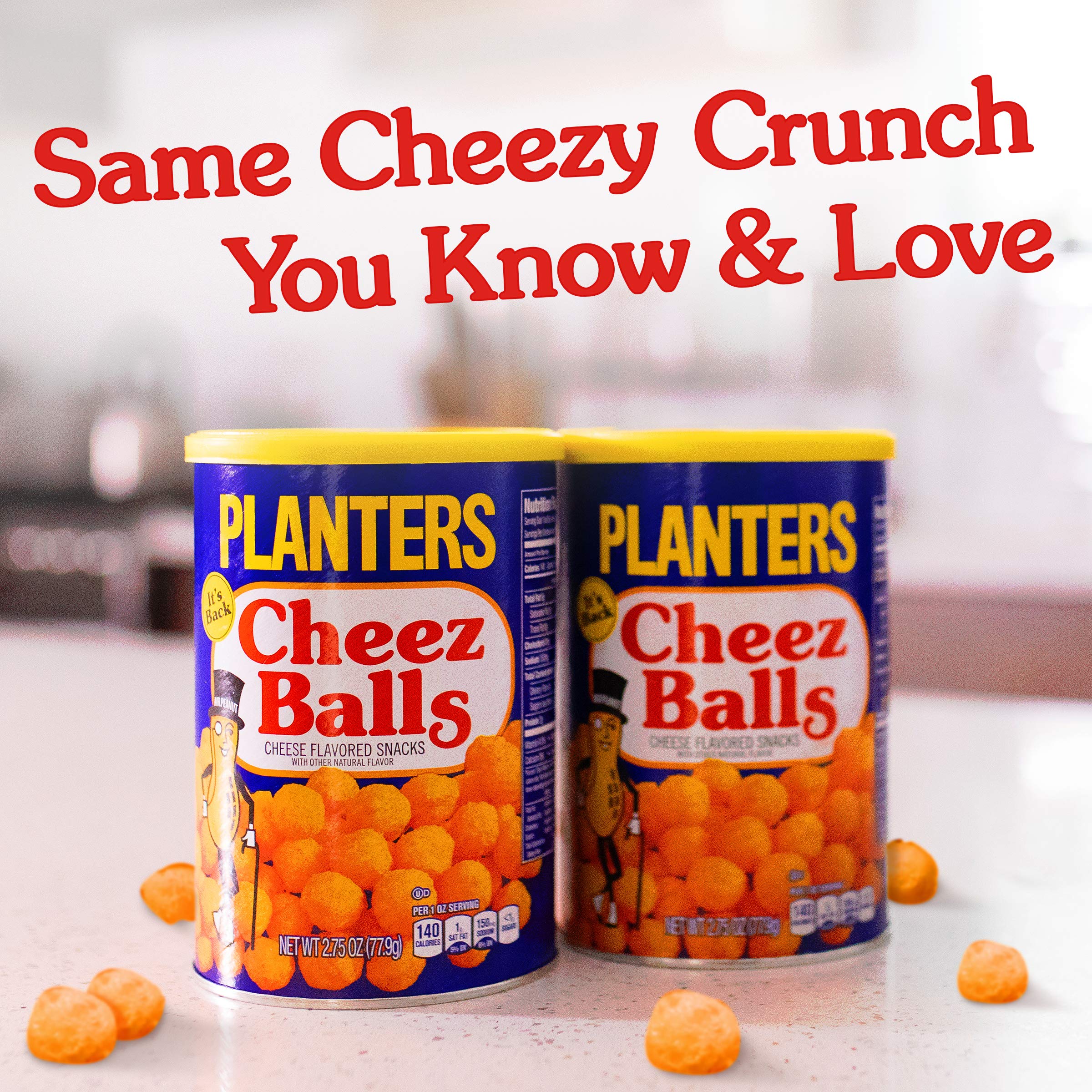 Buy Planters Original Cheez Balls Cheese Flavored Snacks (6 ct Pack, 2.75 oz Canisters) Online