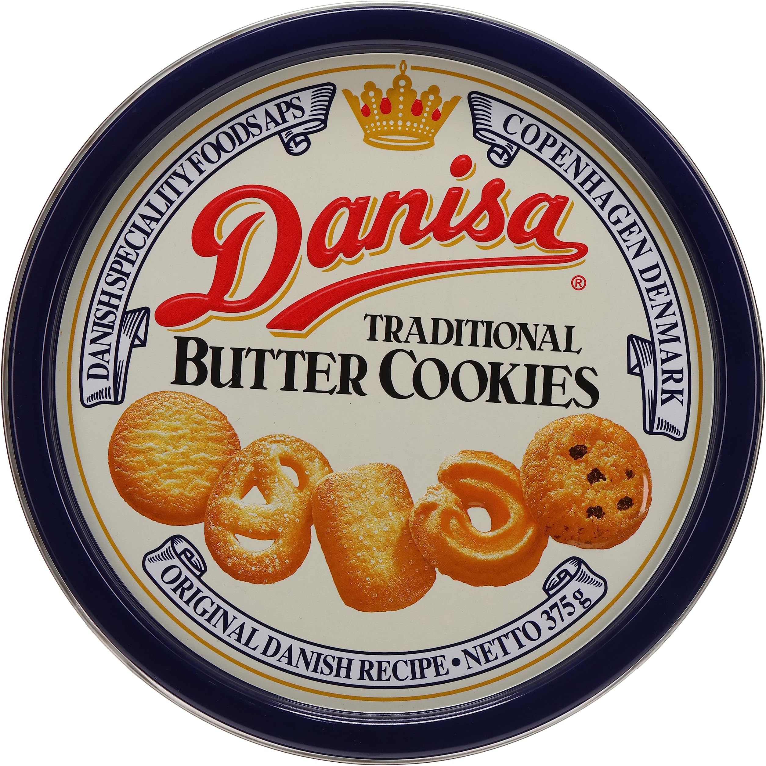 Mayora Danisa Butter Cookies 375g – Authentic Danish Recipe, Premium Butter Biscuits in Gift Tin, Crispy & Buttery Cookies, Perfect Snack & Gift