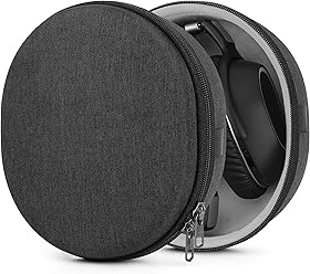 Geekria Shieldヘッドフォンケース ゼンハイザー MOMENTUM 3ワイヤレス、HD 350BT、HD 450BT、PXC 550 IIケースに対応 交換用ハードシェルトラベルキャリーバッグ ケーブル収納付き (ダークグレー)
