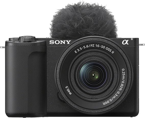 Sony ZV-E10 II + 16-50mm Lens, Wide Angle and Telephoto Lens, 64GB Memory, Filters, Tripod Kit, Deluxe Case, Software & More Pro Video Bundle (30pc)