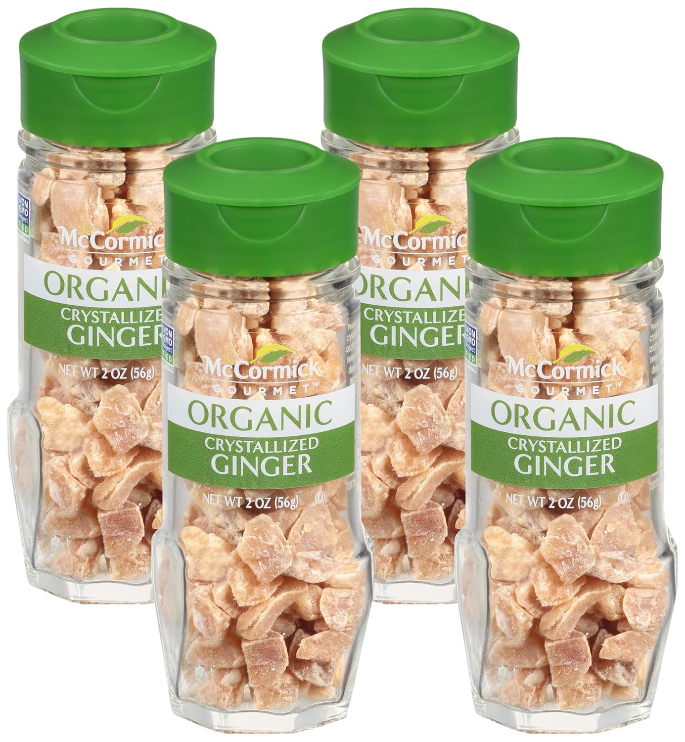 McCormick Gourmet Organic Crystallized Ginger, 2 Oz (Pack of 4)