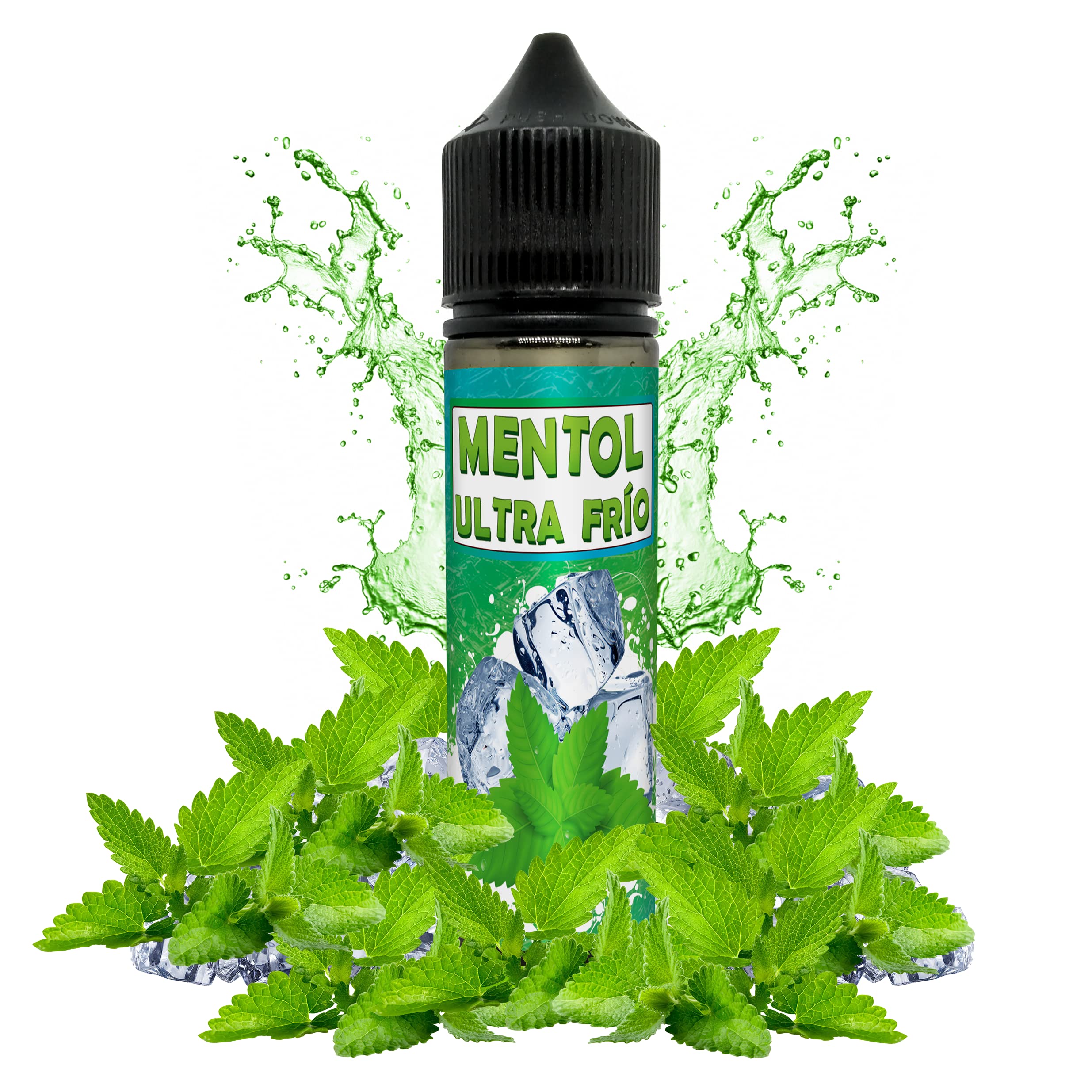 E Liquide MENTHE RAFRAICHISSANTE PAR TIGERFLOYD - Sans Nicotine NI TABAC-  Format TPD 50 ml boteille 60ml - 0MG Nicotine - E Liquide pour cigarette  électronique
