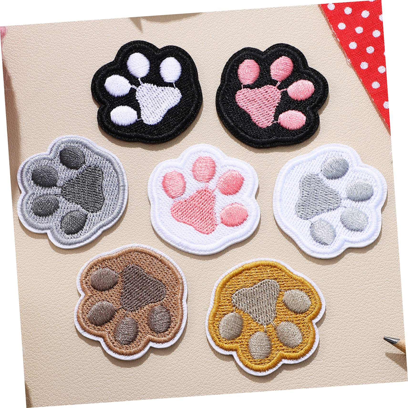 VILLCASE 98stücke Teiliges Hunde-pfoten Aufnäher Selbstklebende Aufbügelbare Patches Zur Reparatur Und Dekoration Von Kleidung Jeans Rucksäcken Und Hüten Aus Strapazierfähigem