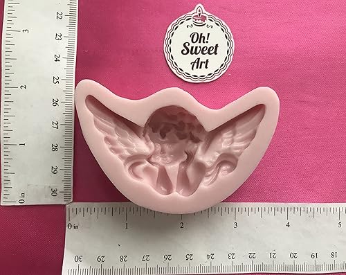 Miniatura 2 de Cherub, ángel, ángeles (segunda imagen de medidas, sin devoluciones) Molde de silicona por Oh! Sweet Art