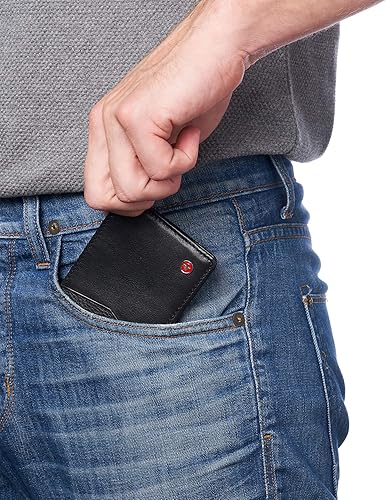 Miniatura 6 de Alpine Swiss Delaney - Billetera delgada plegable Billetera para bolsillo delantero 8 ranuras para tarjetas y ventana para identificación Ranura