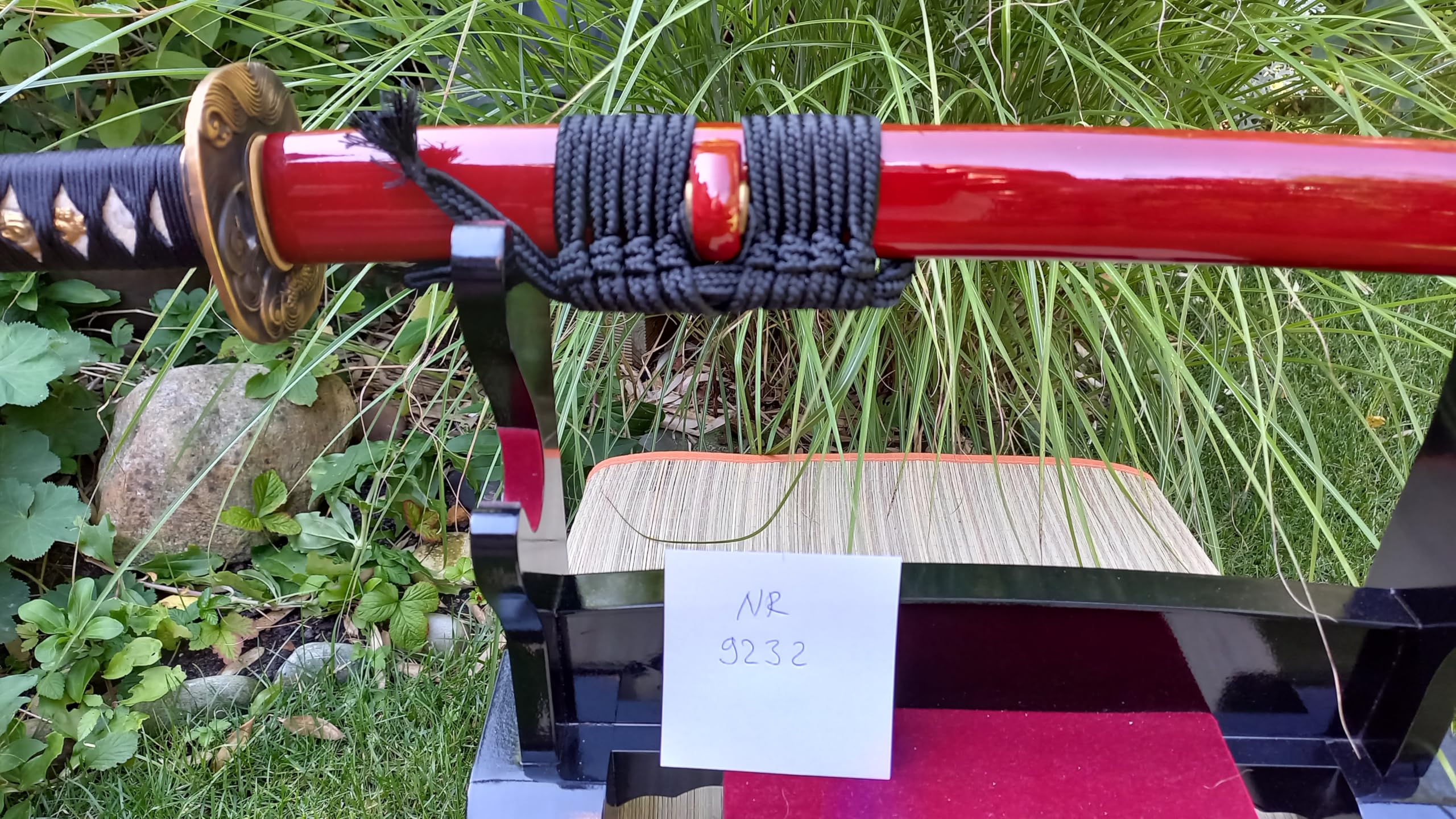Samurai Schwerter Dragon Samurai Katana - scharf, echt & handgeschmiedet - gefaltetes Katana Schwert ohne Ständer - echtes Japanisches Samurai Sword aus Kohlenstoffstahl - Japan Deko Katanas