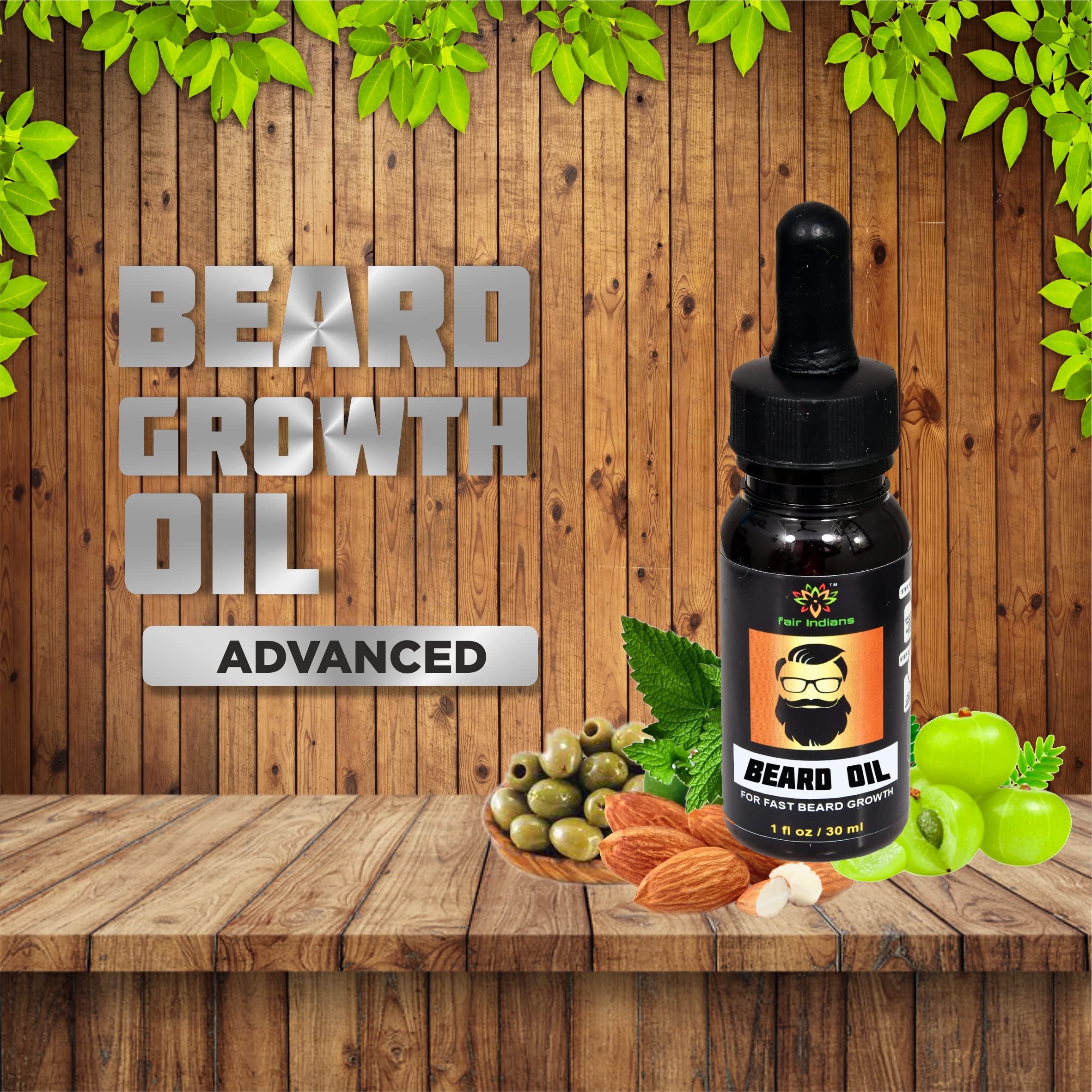 Fair Indian for every Indian The Advanced Pure & Natural Beard Oil (BO2), (90ml)