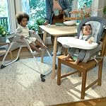 Ingenuity Full Course 6-in-1 High Chair - Baby to 5 Years Old, 6 Convertible Modes, 2 Dishwasher Safe Trays - Astro