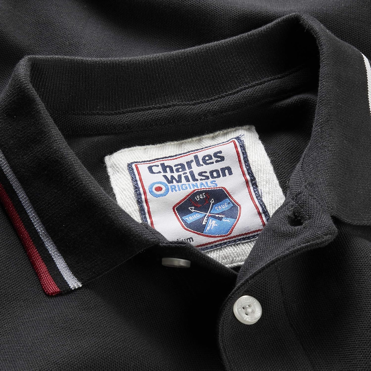 Charles Wilson Contrast Tipped Polo Shirt