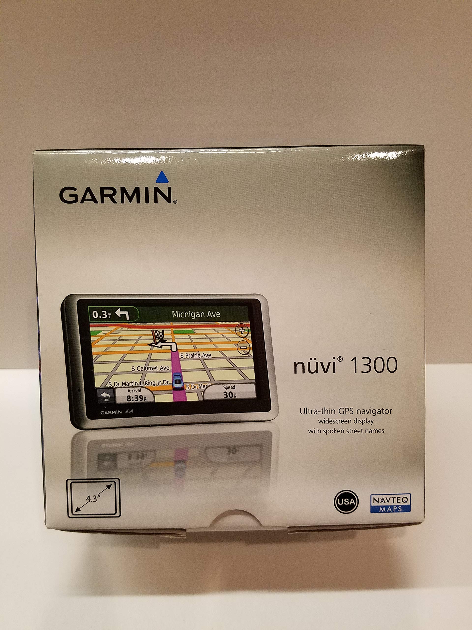 Garmin nüvi 1300 - Navigatore GPS portatile da 4,3" con aggiornamenti a vita delle mappe