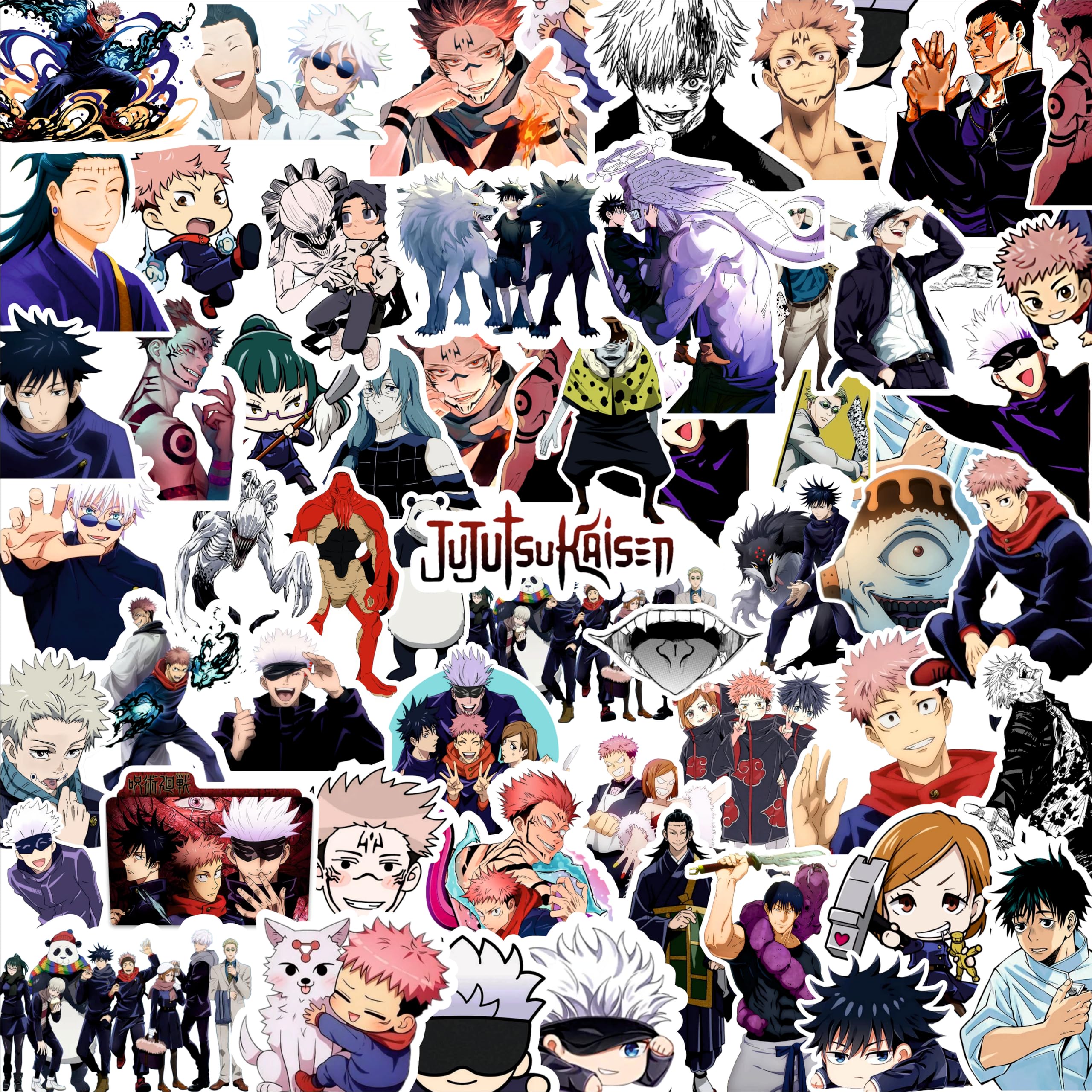 Animes On Trend Pack of 50 Jujutsu Kaisen Stickers for Laptop, Phone, Guitar, Bike, PC, Scrapbook | Waterproof Glossy Vinyl Decals | Residue-Free Anime Stickers Collection (B0D4DG1TCJ) Amazon Price History, Amazon Price Tracker