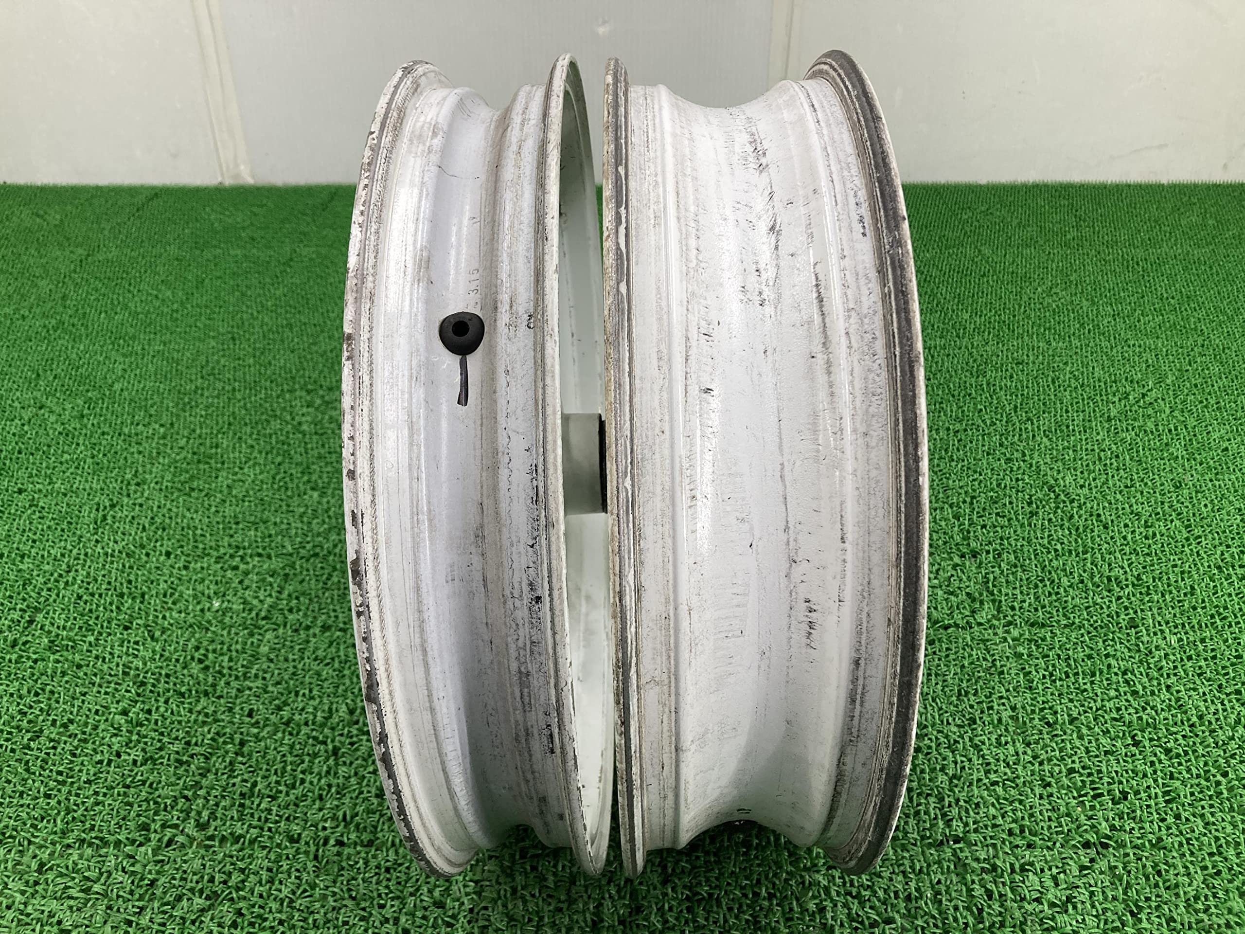 vt250 ホイール前後 Yahoo!オークション - VT250スパーダ 純正前後ホイール 黒塗装＋