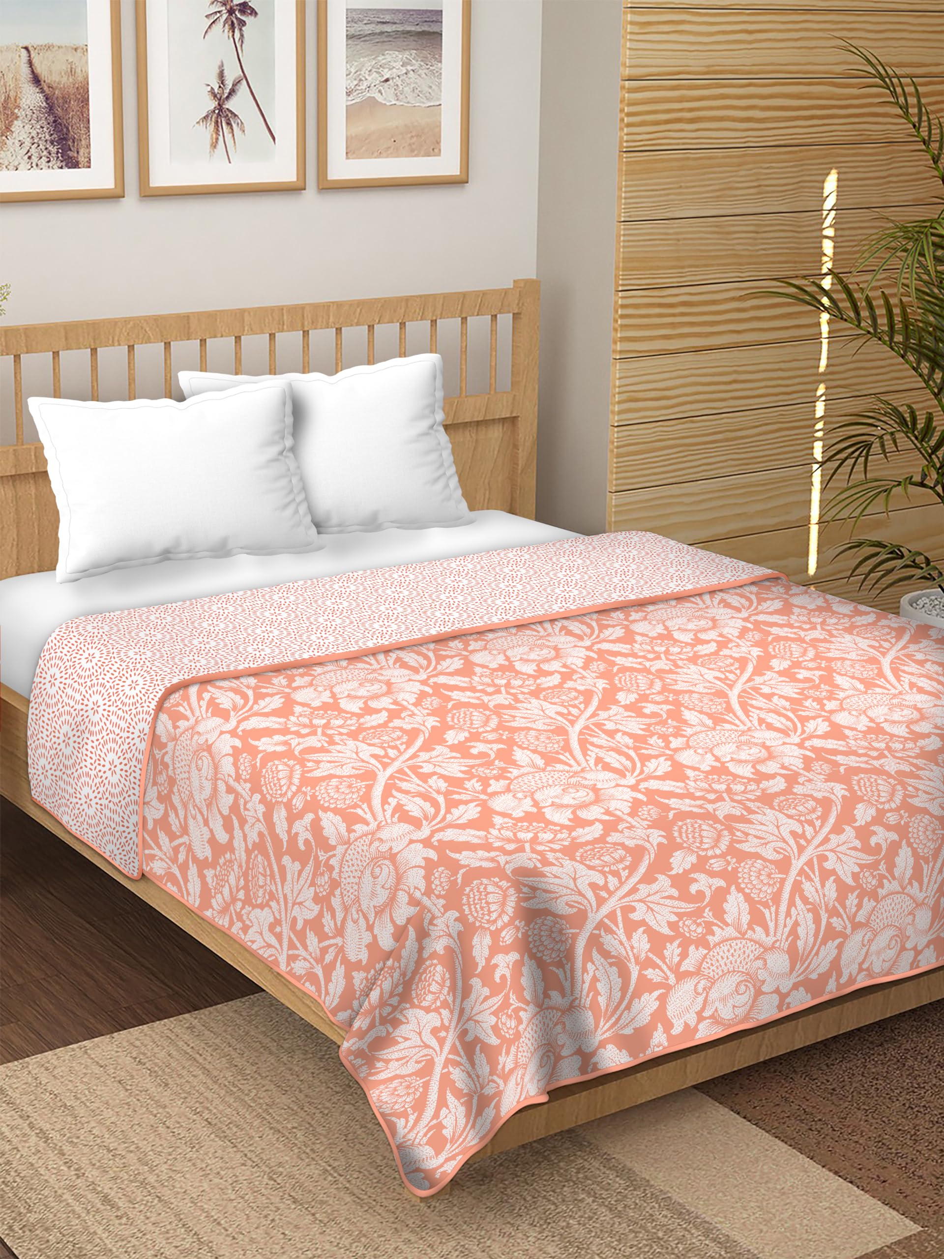 Ricasa Pure Cotton Reversible Printed Soft Lightweight AC Blanket | Single Bed Cotton Dohar (DG14, Single) (B0DG2B56C2) Amazon Price History, Amazon Price Tracker