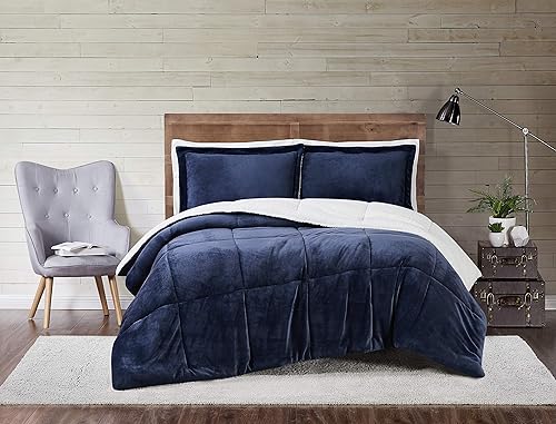 Juego de edredón Truly Soft Cuddle Warmth FullQueen en color índigo