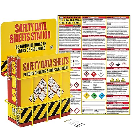 SDS Display Rack – Complete Set with Ring Binder, Wire Rack, SDS ...