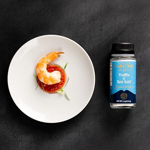 Miniatura 3 de Sabatino Tartufi Condimento ShakerAll Natural Gourmet Siciliana Sea SaltKosher Certificado Proyecto NonGmo, sal de trufa, 4 onzas