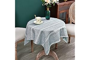 Rustic Farmhouse Embroidered Small Square Tablecloth