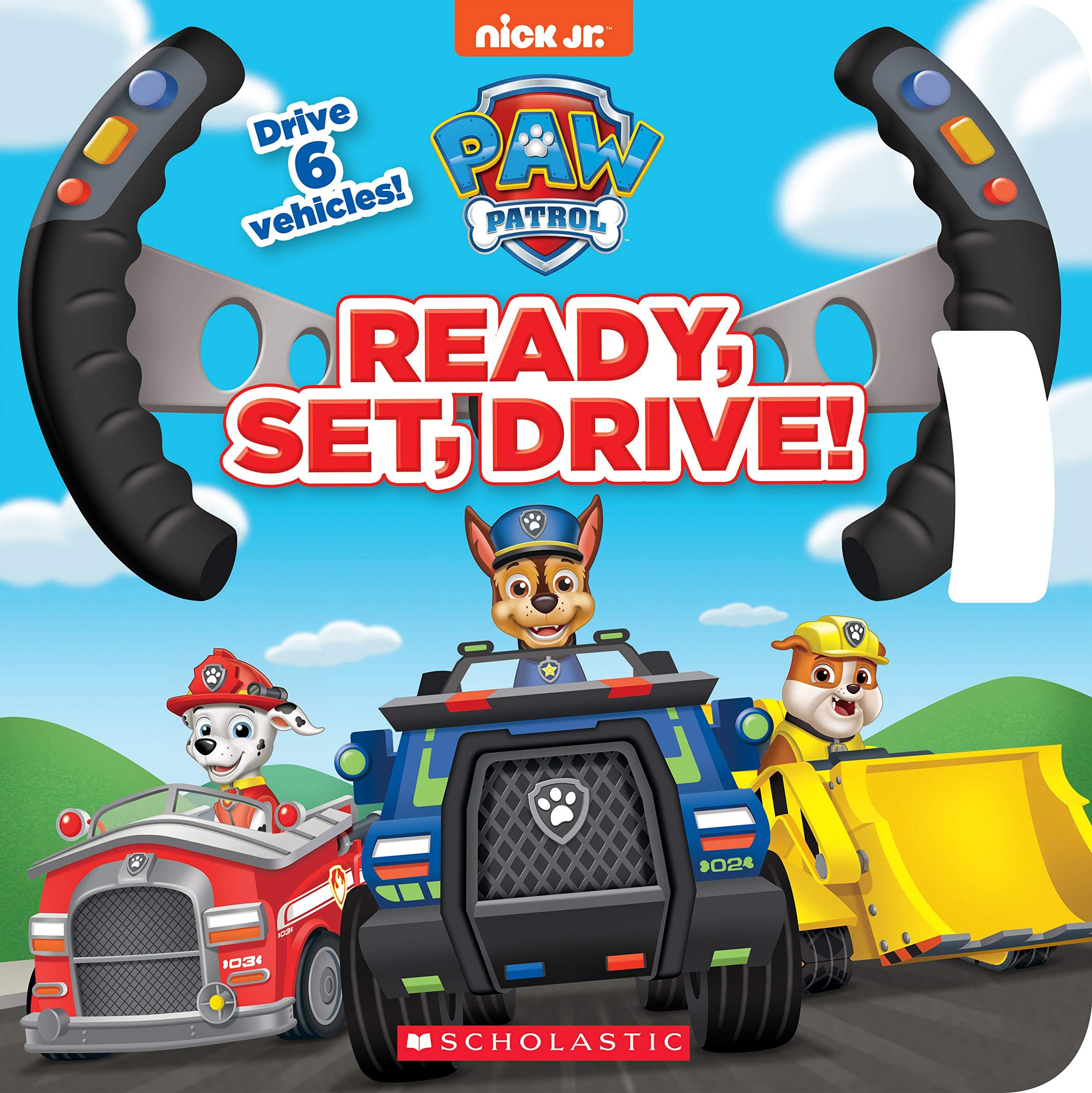 Ready, Set, Drive! (Paw Patrol Drive the Vehicle Book) Hardcover – Pop up, 14 May 2019