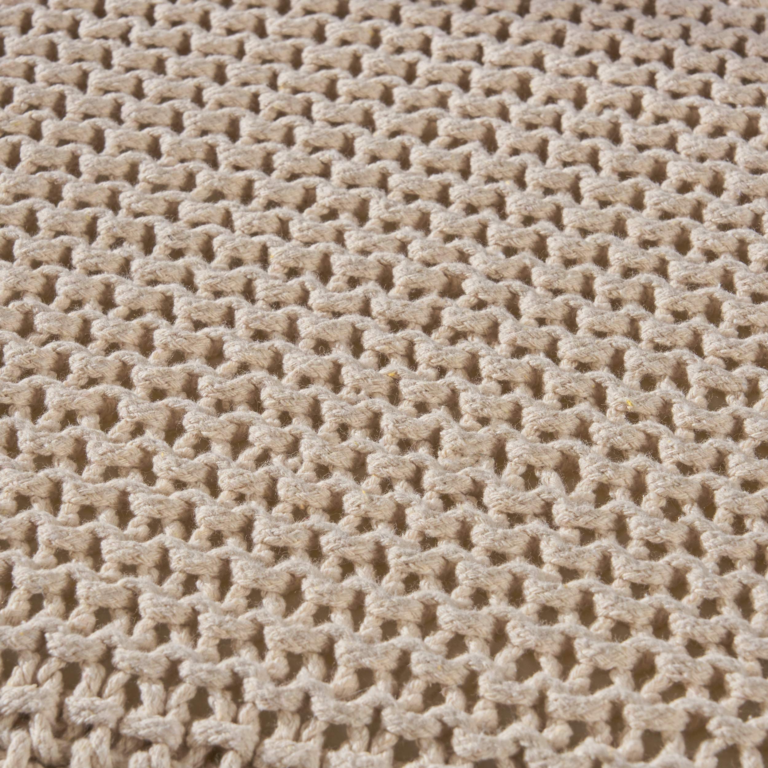 Christopher Knight Home Scott Knitted Foot Stool, Beige