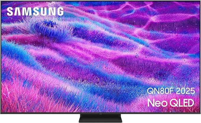 Samsung TV AI Mini LED 65 Pouces Neo QLED QN80F 4K Smart TV, Quantum Matrix Core, Processeur NQ4 AI Gen2, WiFi, Airplay, HDR, Q-Symphony, OTS Lite, Knox Security, Gaming Hub, Bixby, Dolby Atmos