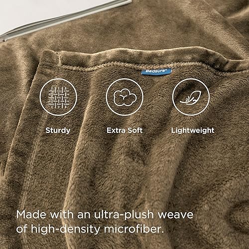 Vista 136 de Bedsure - Manta de vellón, tamaño individual XL, ligera, suave, acogedora, para dormitorio universitario, cama, sofá, viajes y campamento
