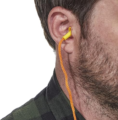 Miniatura 2 de Allen Company Tapón para los oídos Deluxe con cable y estuche pequeño, naranja, talla única