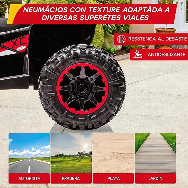 Foto 5 de 7 de Garvee Quad Eléctrico Niños 12V, con Mando, Neumáticos Todo Terreno, Quad electricas Infantiles de 2-6 Años