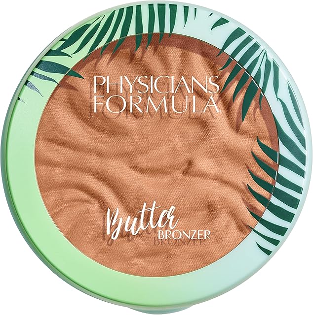 Physicians Formula - Murumuru Butter Bronzer - Brązująca ziemia twarzy, intensywny kolor, podstawa masła Murumuru z efektem świetlnym - z aplikatorem z gąbki - Sunkissed Bronzer