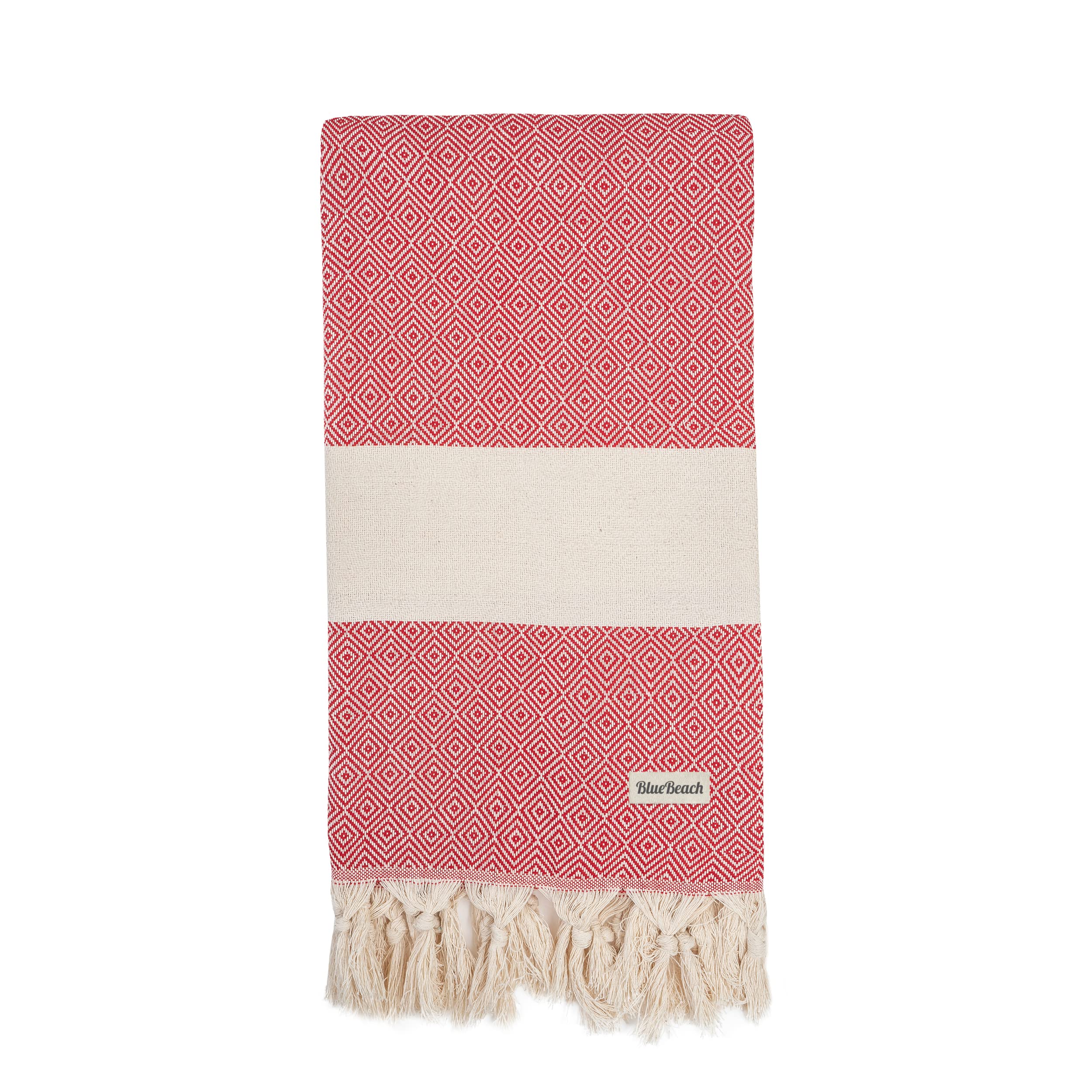 Turkish Beach Towels, Beach Towels for Adults Extra Large 100x180cm, Turkish Hammam Peshtemal Towel, Super Absorbent
