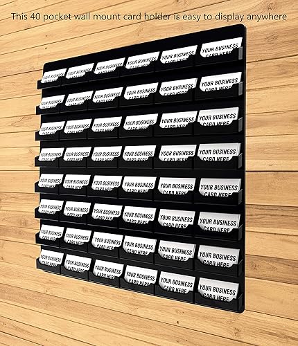 Miniatura 55 de Marketing Holders Tarjetero de pared con accesorios para colgar para tarjetas de regalo o citas de 3.5 x 2 pulgadas, oficinas corporativas dentales