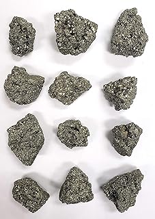 MINERALUNIVERSE 1/2 LB Pyrite Crystal Stone - Large Chunks Iron Pyrite Fool's Gold - Bulk Raw Natural Crystal Rough Stones