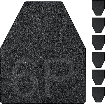 ToLanbbt 6PCS Urinal Mats for Men Bathroom Non-Slip Urinal Floor Mats Water Absorption Urinal Pads for Mens Room Disposable Commercial Toilet Urine Mats for Mens Bathroom Restroom, Dark Gray