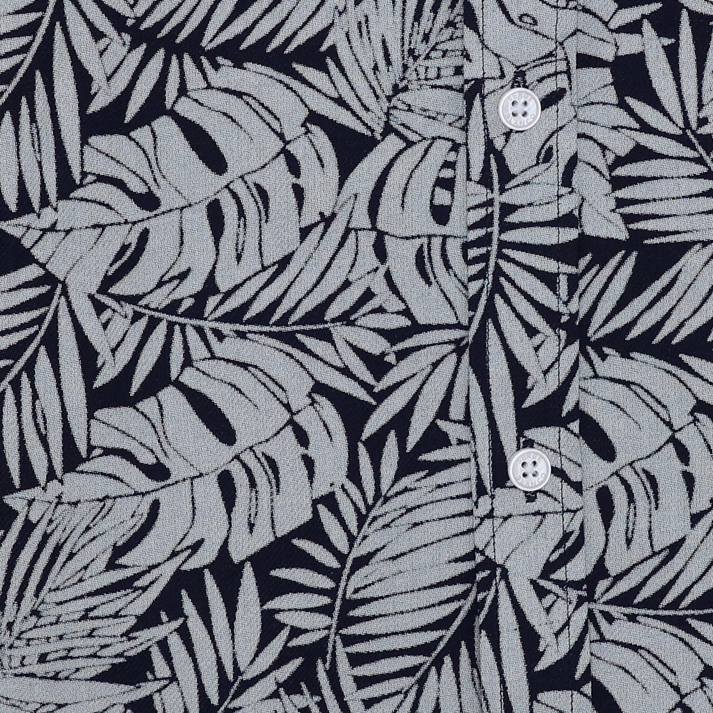 Serge Blanco Camicia a Manica Lunga in Cotone Bianco con stampe - Moda Uomo