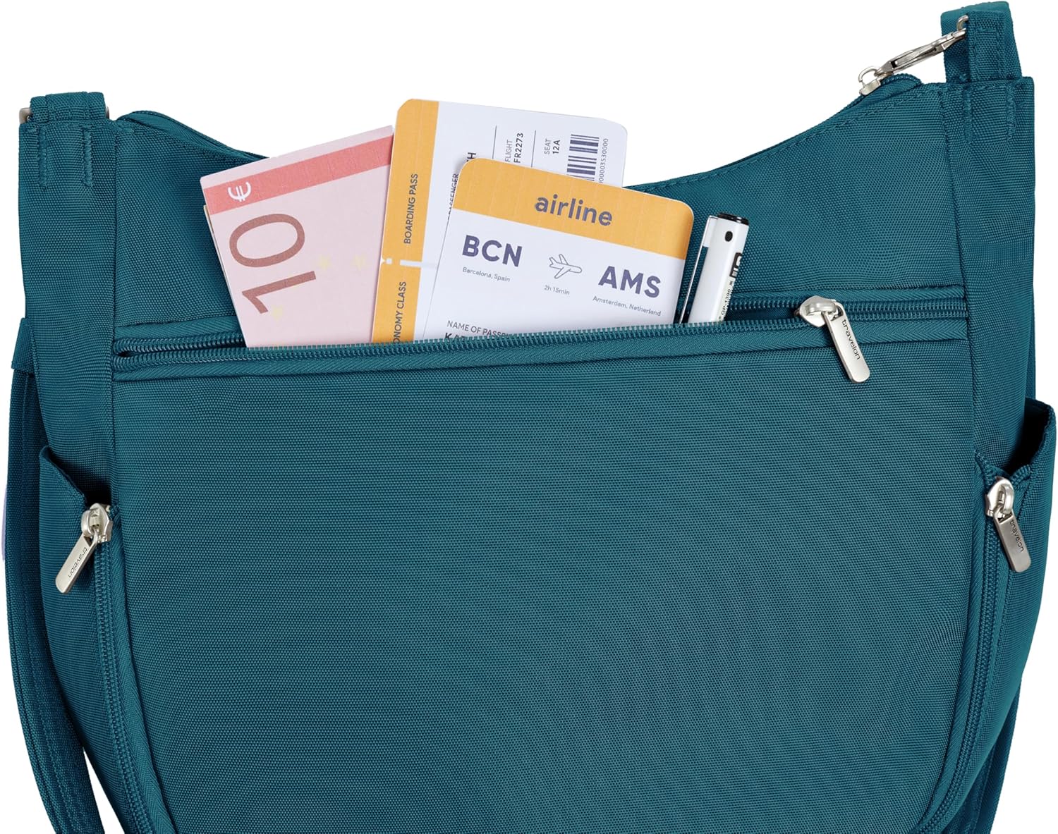 Travelon Anti-theft Classic Crossbody Bucket Bag | Anti-theft - Image 10