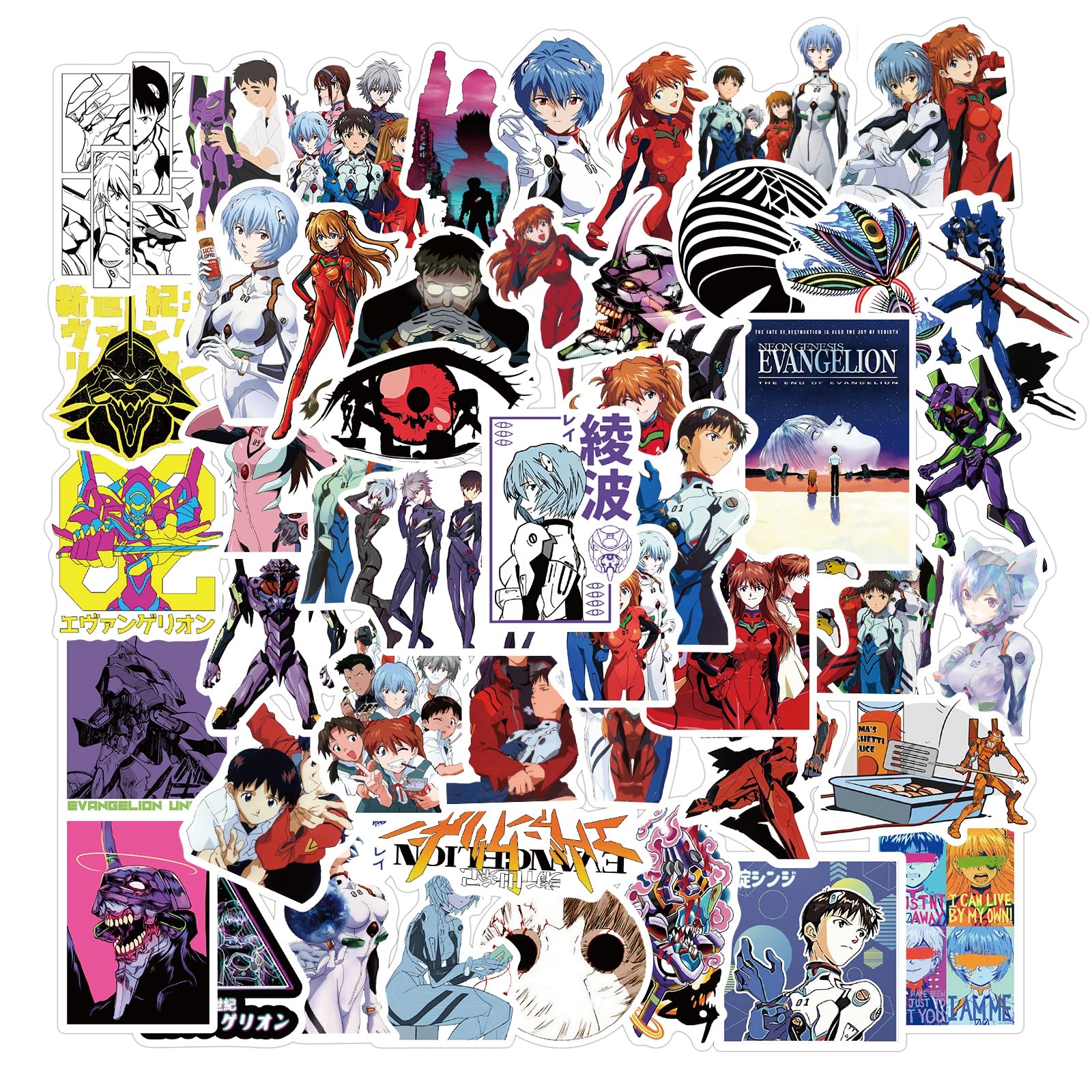EVA Ne Genesis Evangelion Stickers [ 50PCS ] Vinyl Waterproof