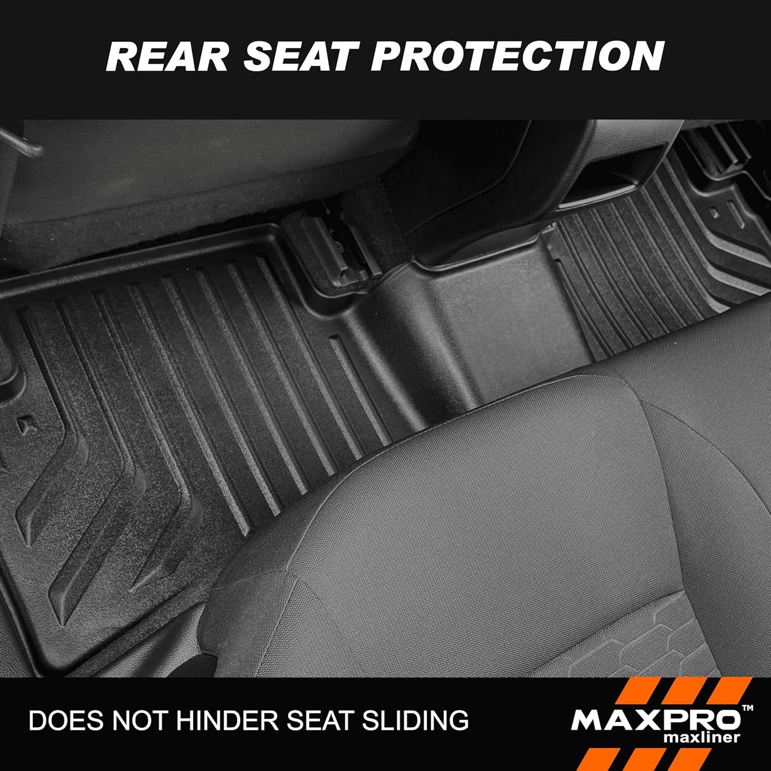 MAXPRO Floor Mats for Toyota Corolla Hatchback 2020-2025 | 1st & 2nd Row Set | All-Weather Waterproof Heavy-Duty TPE Cargo Liners | Custom Fit, Anti-Slip, Easy Clean - Image 4