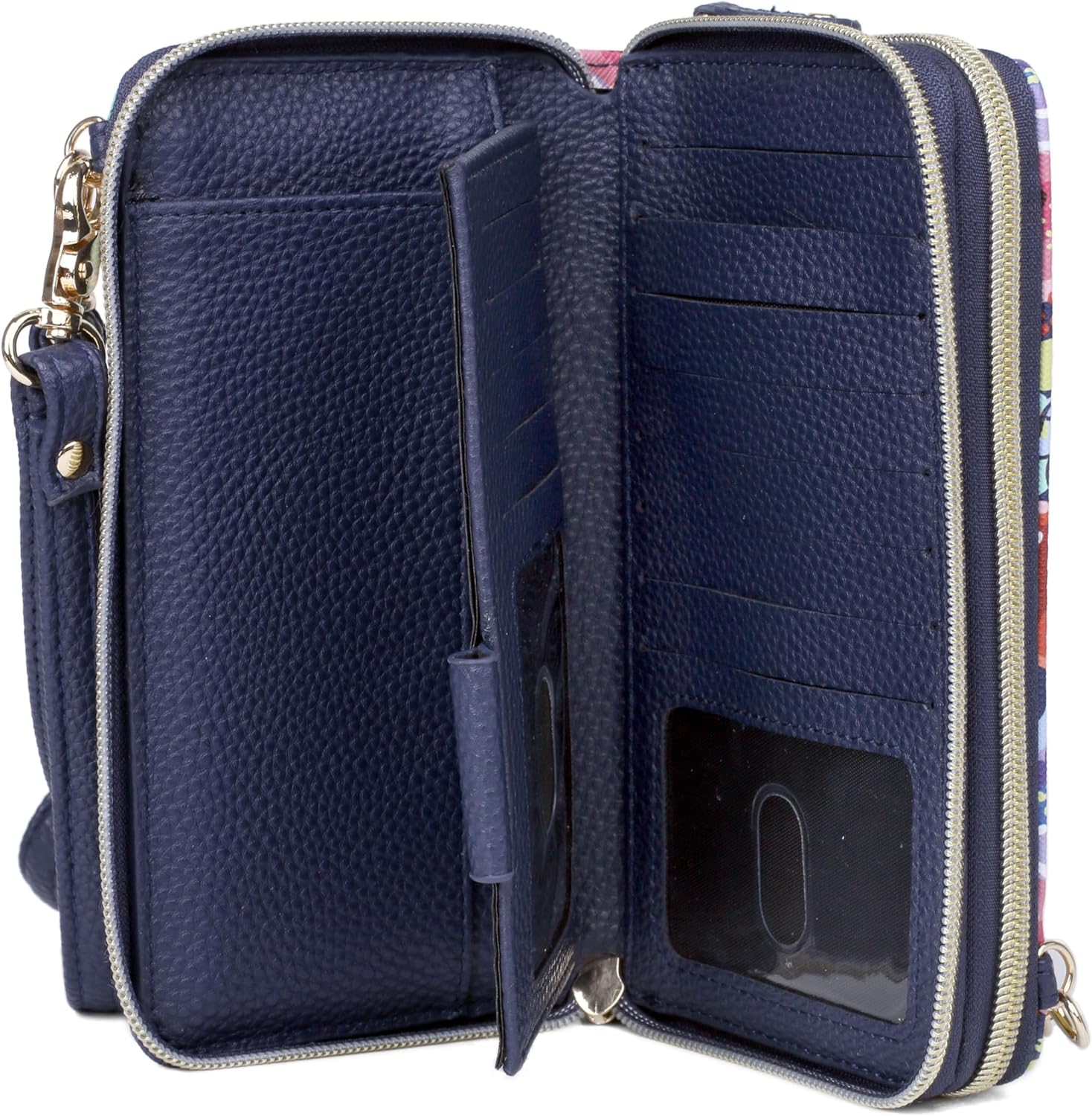 Julia Buxton Women's Wallet with Removable Crossbody Strap, RFID Blocking Organizer - Image 7