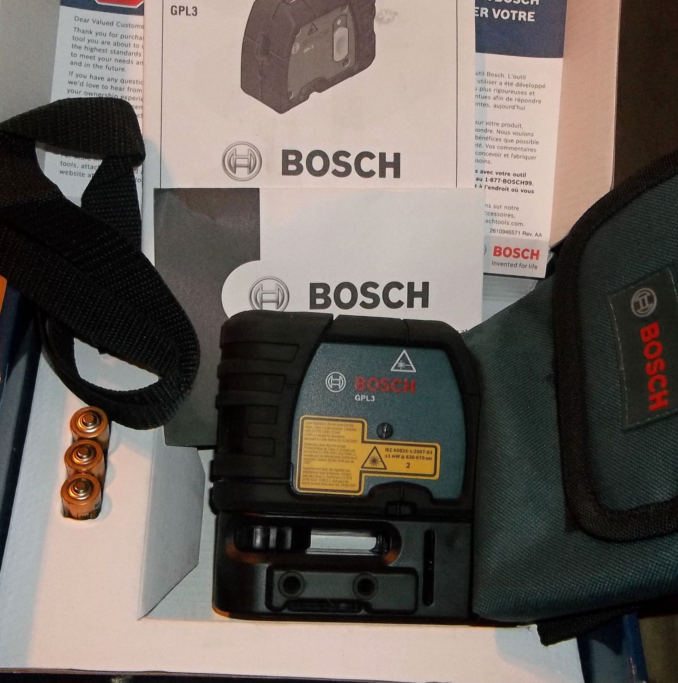 BOSCH GPL3S 3-Point Laser Alignment 