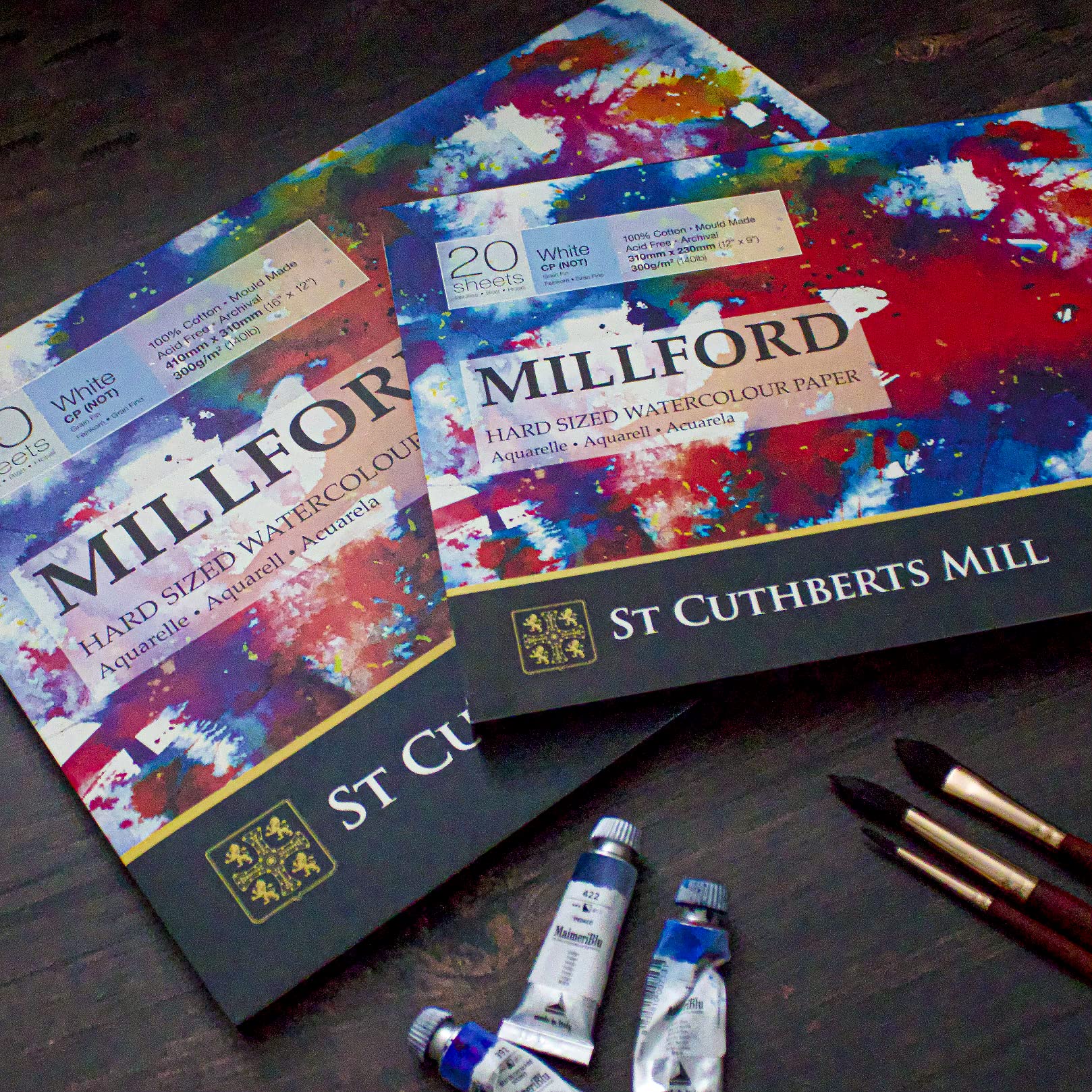 ST CUTHBERTS MILL - Millford - Blok 20 arkuszy 41x31 klejony 4 strony - 300g/m² - drobnoziarnista