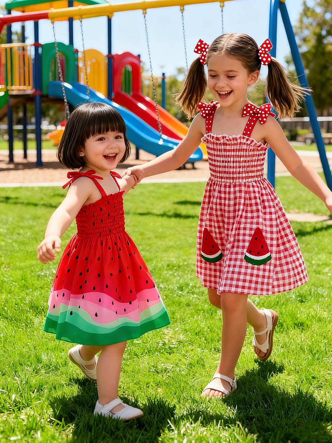 Toddler Girls Dresses 2-7T Smocked Summer Sundress Kids Beach Casual Outfits - Image 6