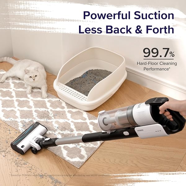 LEVOIT Cordless Vacuum Cleaner, Stick Vac with Tangle-Resistant Design, Up to 50 Minutes, Powerful Suction, Rechargeable, Lightweight, and Versatile for Carpet, Hard Floor, Pet Hair, LVAC-200 - 4