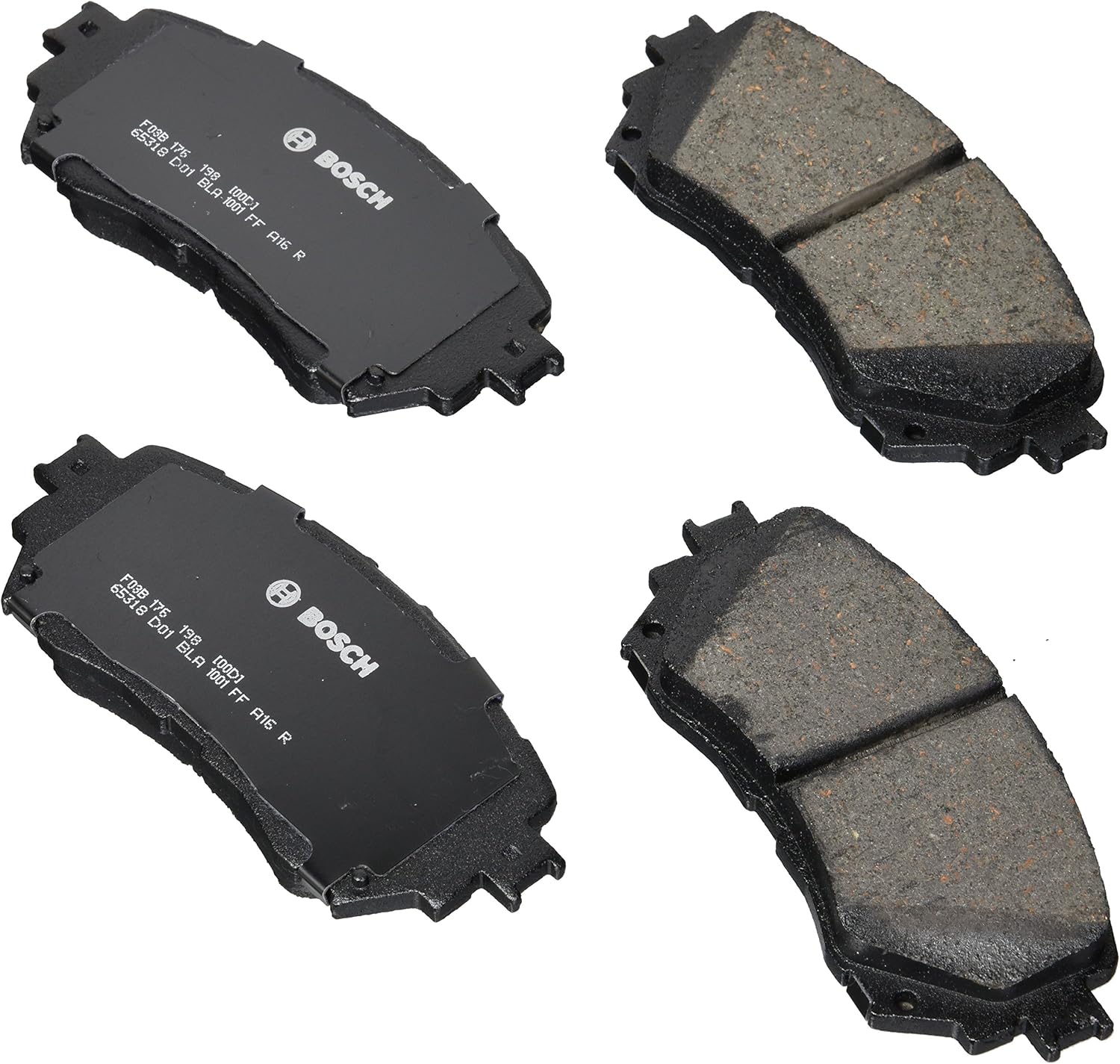 BOSCH BE1711 Blue Ceramic Disc Brake Pad Set - Compatible With Select Mazda 6; FRONT