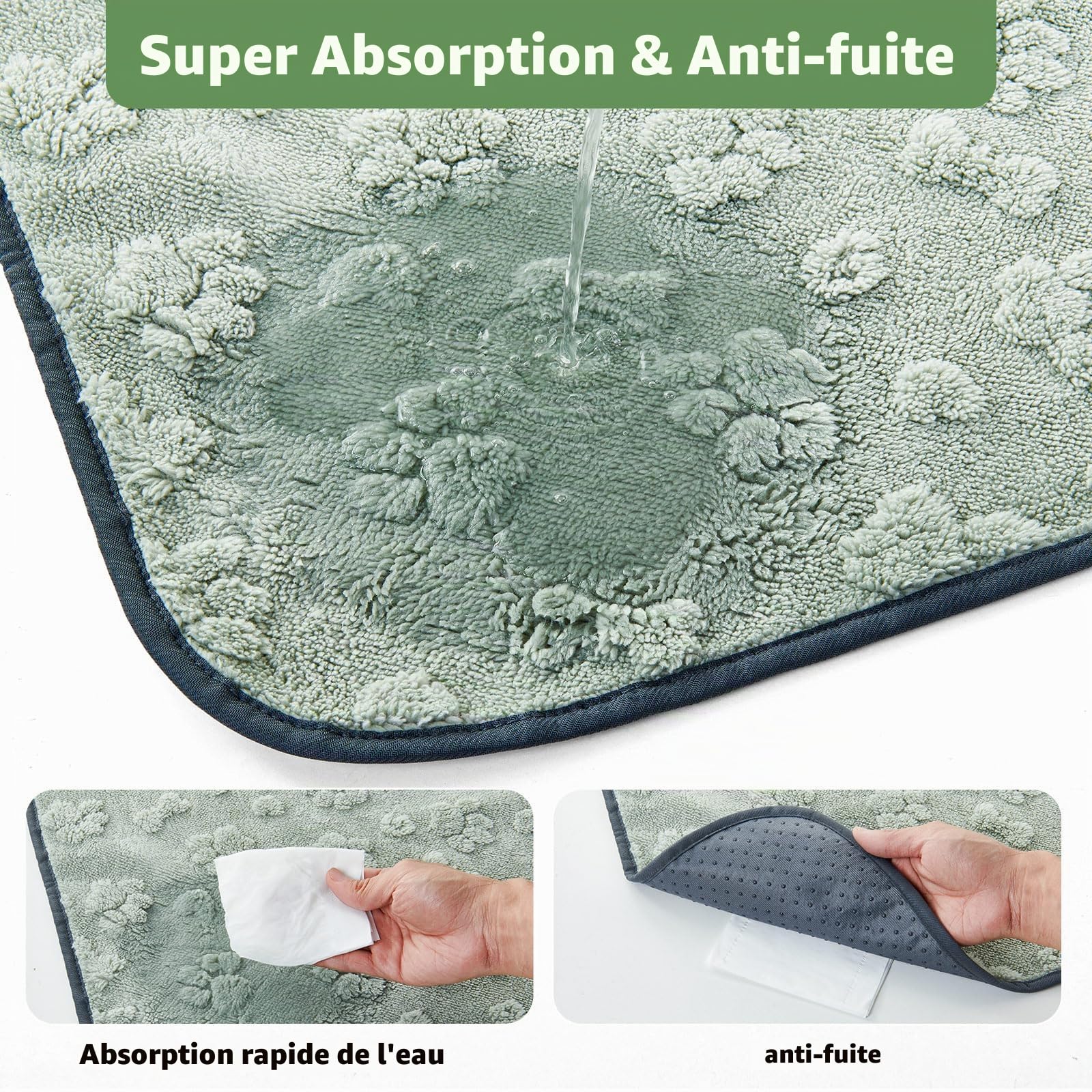 Tapis Super absorbants pour Chiots, Doux et Souples, pour Chiens et cochons d'Inde, imperméables