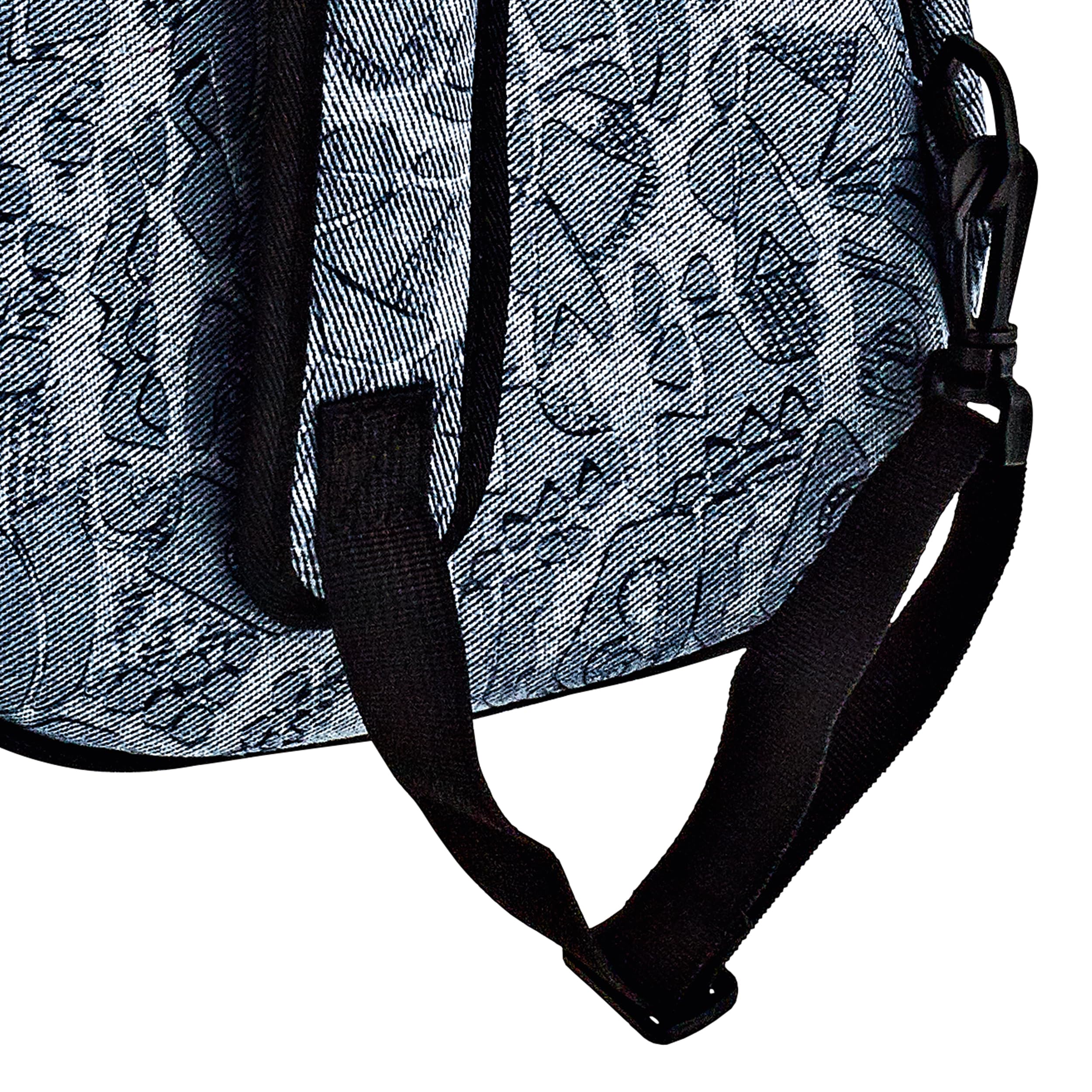 Ortega Guitars Jean Ukulele Gigbag - Tenor Ukulele Tasche - Höhe 69 cm - Breite 24 cm - Mit Schultergurten - Baumwolle / Leinen, Blau (OUB-TE-BLJ)