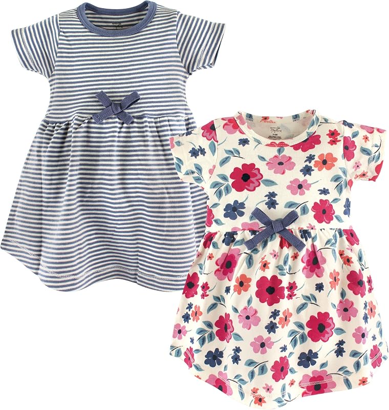 Touched by Nature Girls, Toddler, Baby and Womens Organic Cotton Short-Sleeve and Long-Sleeve Dresses