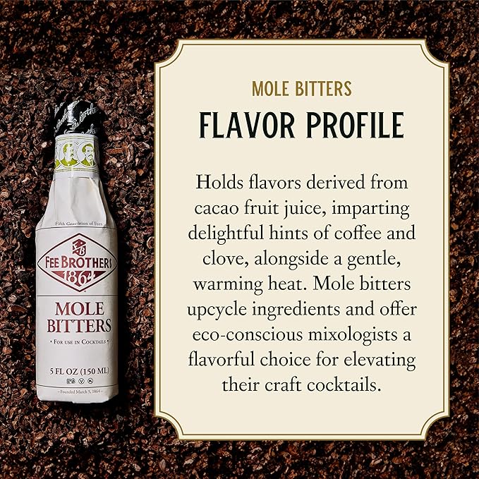 Fee Brothers Mole Cocktail Bitters - Saborizante concentrado, 5 fl oz miniatura 5